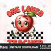 one-loved-teacher-sublimation-clipart