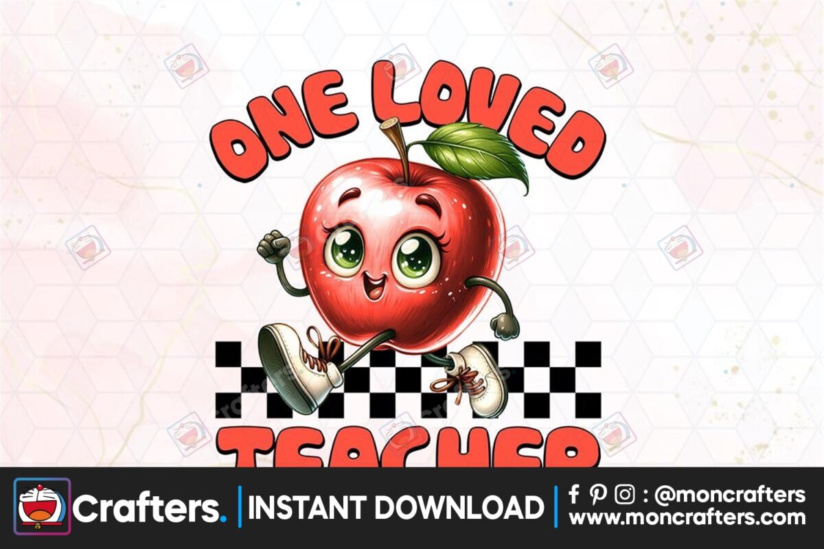 one-loved-teacher-sublimation-clipart