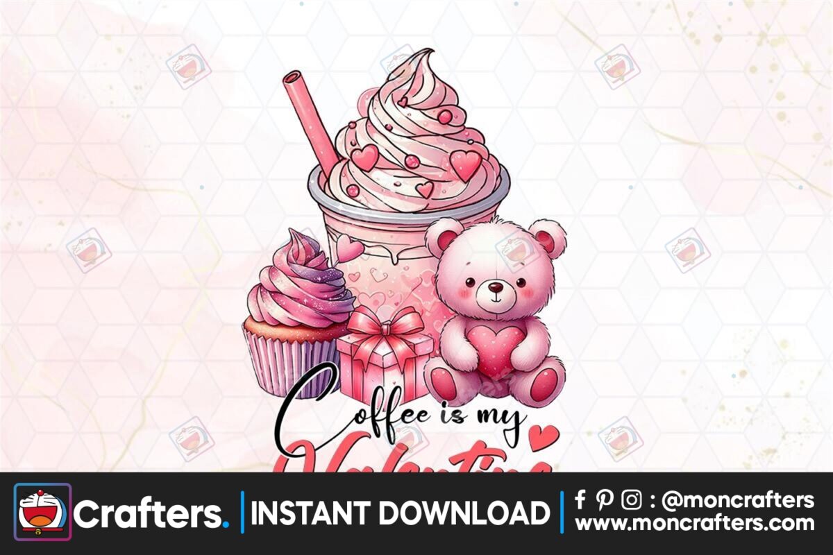 coffee-is-my-valentine-clipart-png