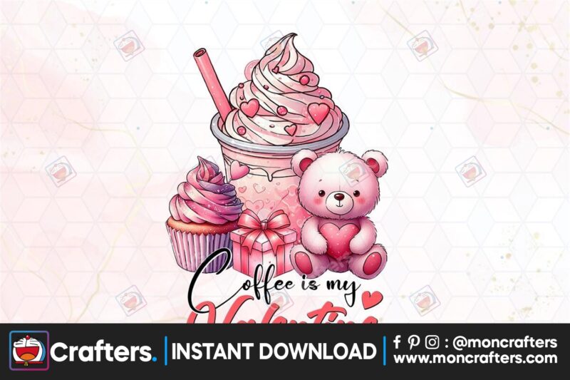 coffee-is-my-valentine-clipart-png