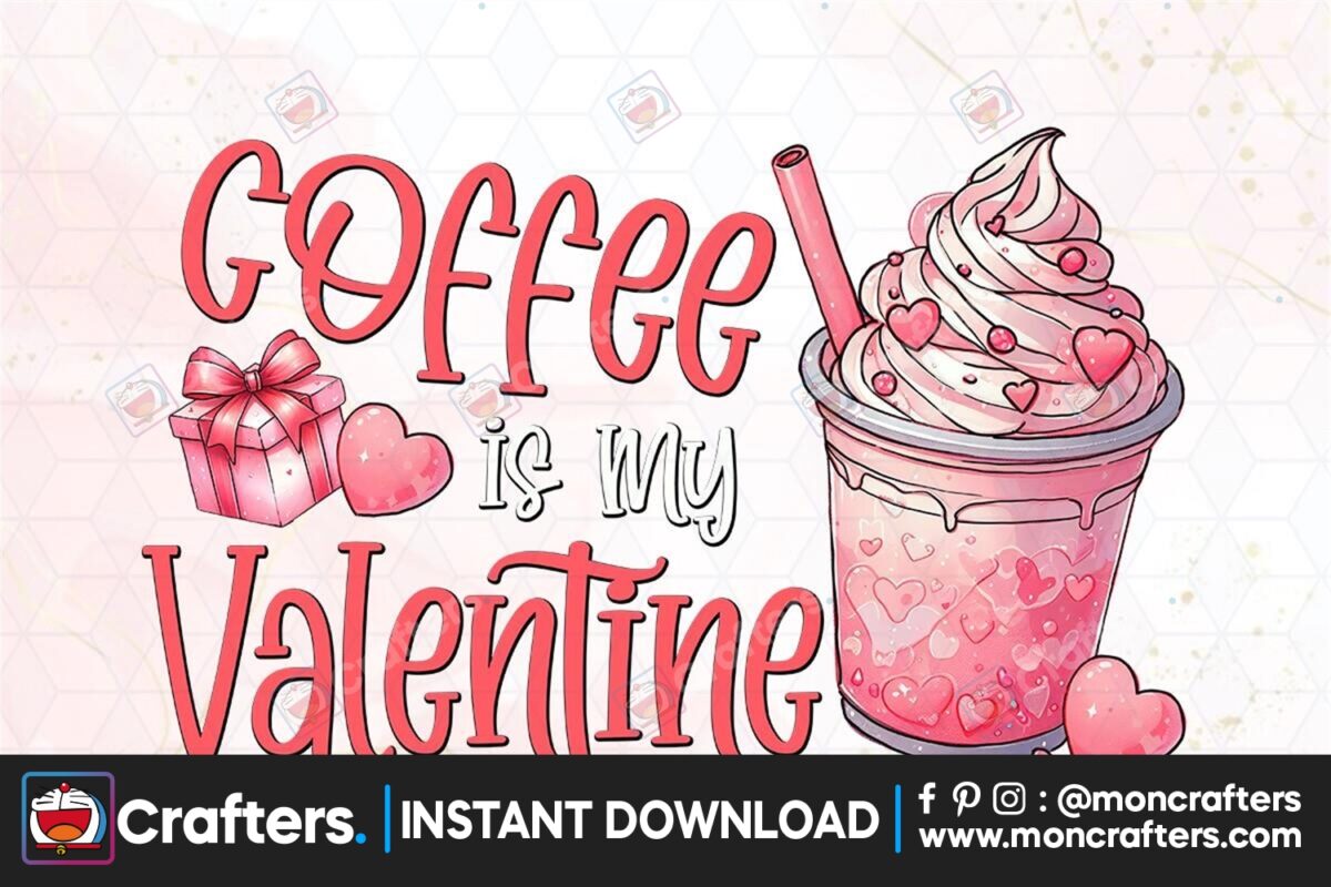 coffee-is-my-valentine-clipart-png