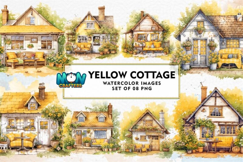 yellow-cottage-watercolor-sublimation