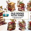 old-books-with-vines-watercolor-clipart