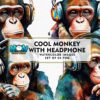 cool-monkey-with-headphone-watercolor