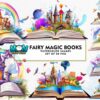 fairy-magic-books-sublimation-clipart