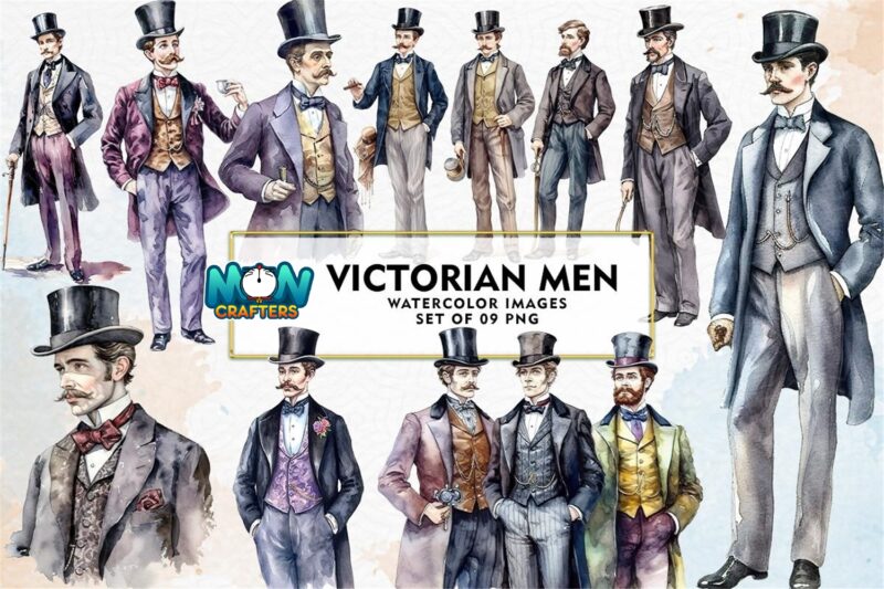 victorian-men-clipart-sublimation