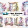 floral-windows-sublimation-clipart