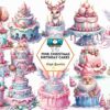 pink-christmas-birthday-cake-clipart-png