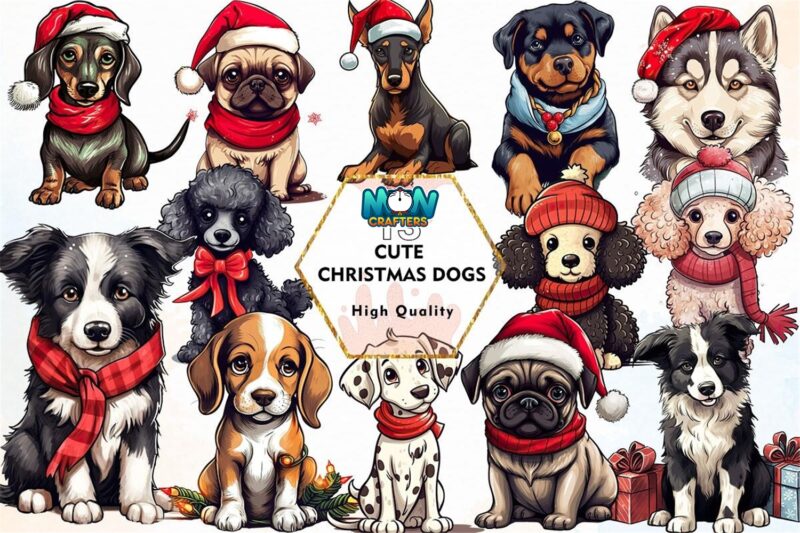 cute-christmas-dogs-sublimation-clipart