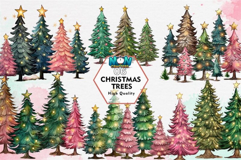 christmas-trees-sublimation-clipart-png