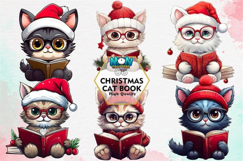 christmas-cat-reading-book-clipart-png