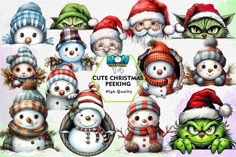 christmas-peeking-sublimation-clipart