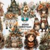 boho-christmas-sublimation-clipart-png