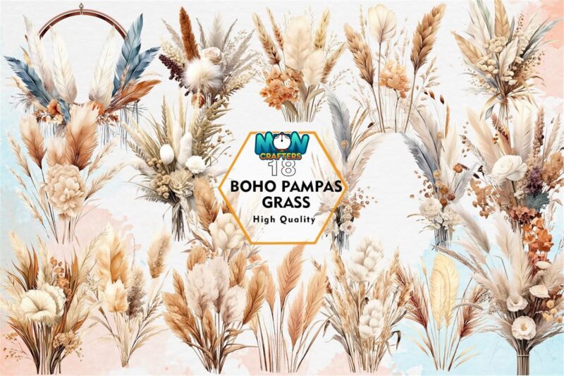 boho-pampas-grass-sublimation-clipart