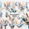blue-pampas-grass-sublimation-clipart