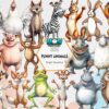 funny-animals-sublimation-clipart-png