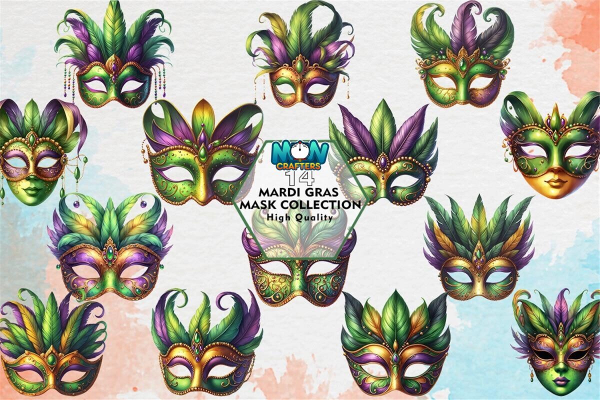 mardi-gras-mask-collection-clipart-png