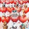 valentines-hot-air-balloon-animals