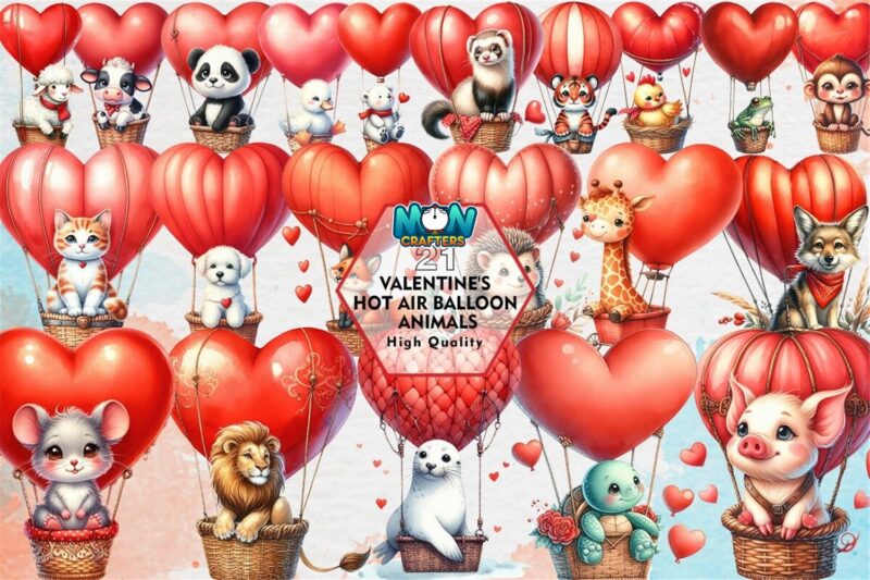 valentines-hot-air-balloon-animals