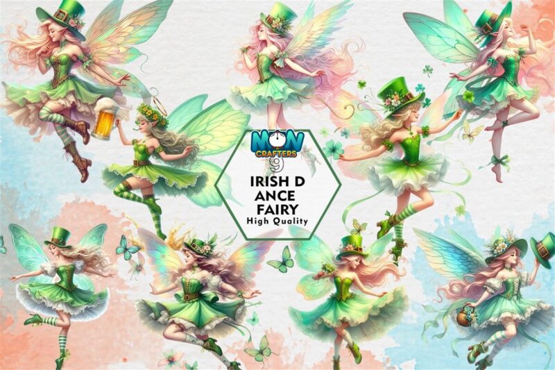 irish-dance-fairy-sublimation-clipart