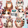 funny-and-crazy-cats-sublimation-clipart
