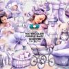 watercolor-purple-baby-shower-clipart