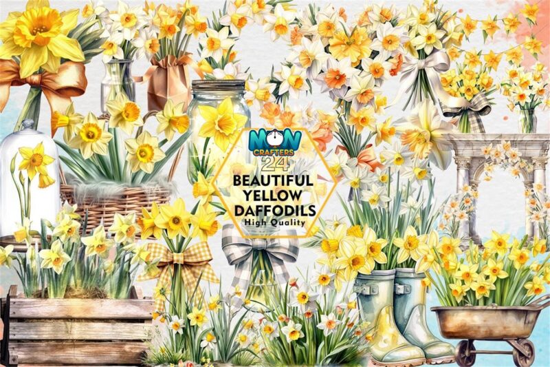 beautiful-yellow-daffodils-clipart-png
