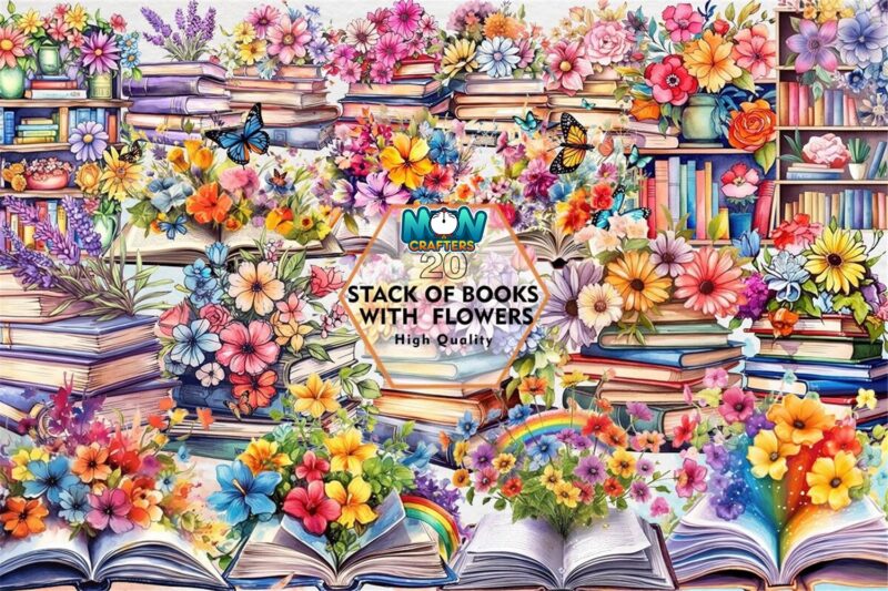 stack-of-books-with-flowers-clipart-png