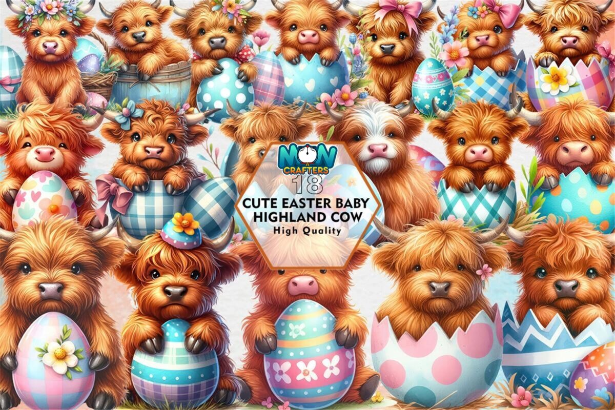 cute-easter-baby-highland-cow-clipart