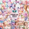spring-ice-cream-sublimation-clipart-png