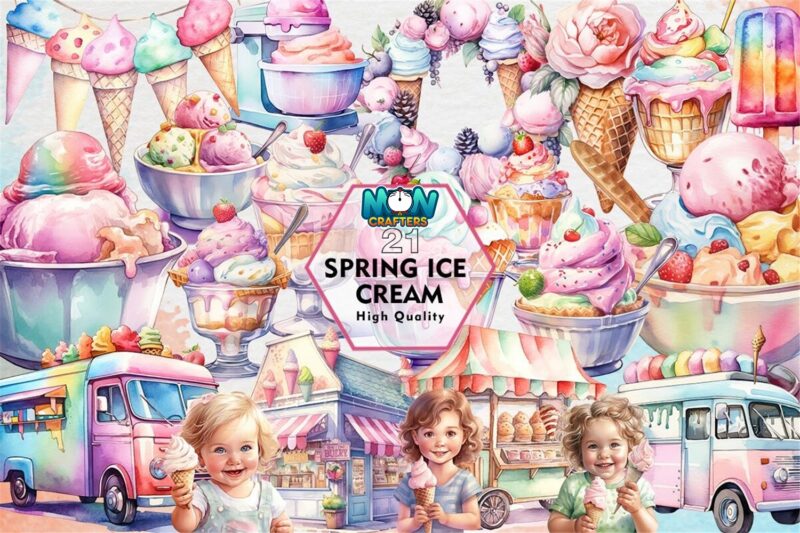 spring-ice-cream-sublimation-clipart-png