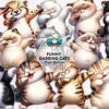 funny-dabbing-cats-sublimation-clipart