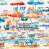 summer-beach-set-sunset-watercolor