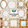gold-frames-sublimation-clipart-png