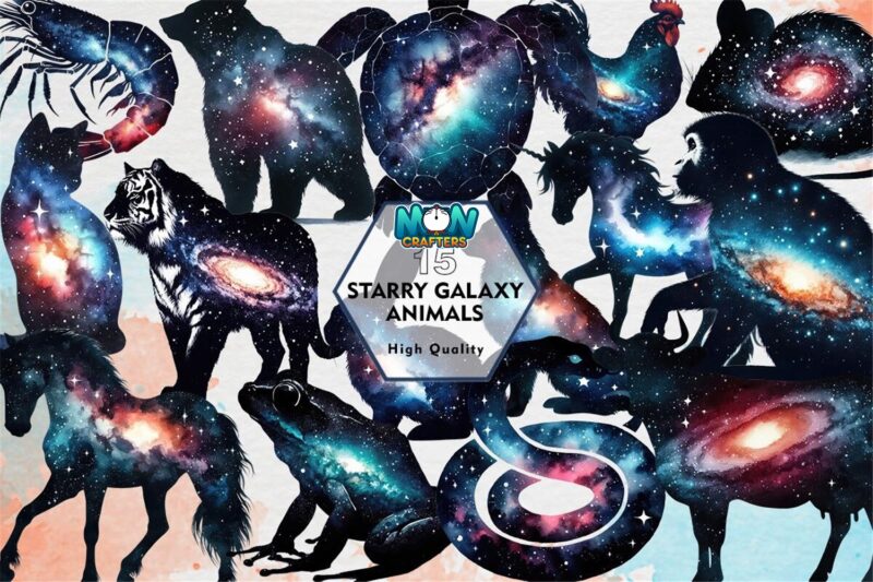 starry-galaxy-animals-clipart-png