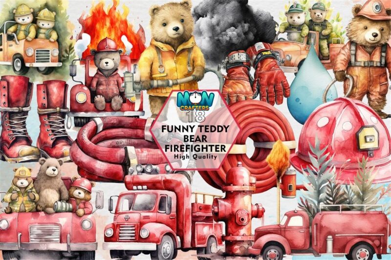 funny-teddy-bear-firefighter-clipart-png