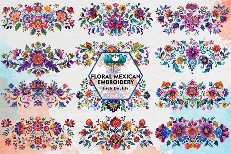 floral-mexican-embroidery-clipart-png