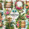 summer-tropical-wooden-signs-clipart-png