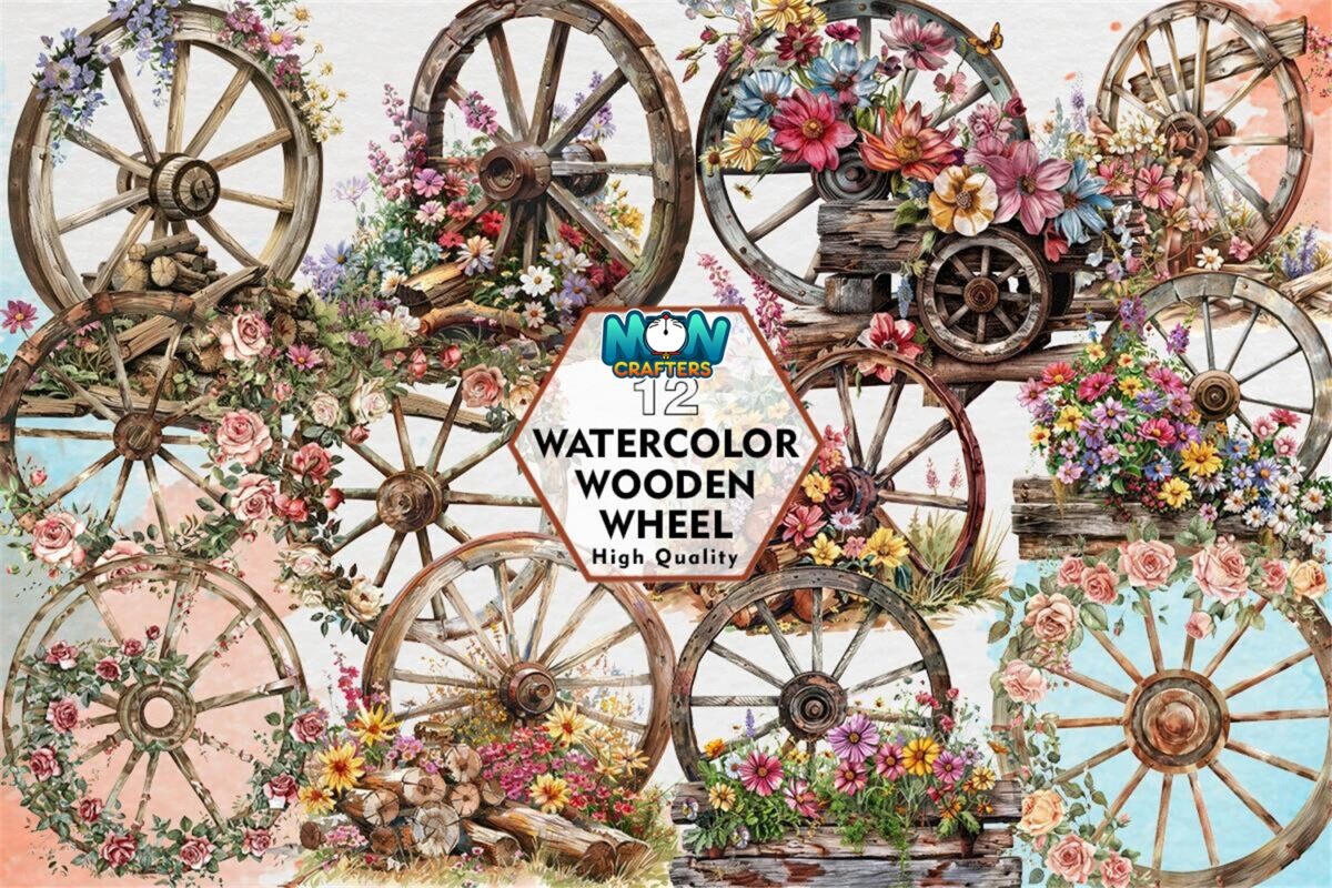 watercolor-wooden-wheel-clipart-png