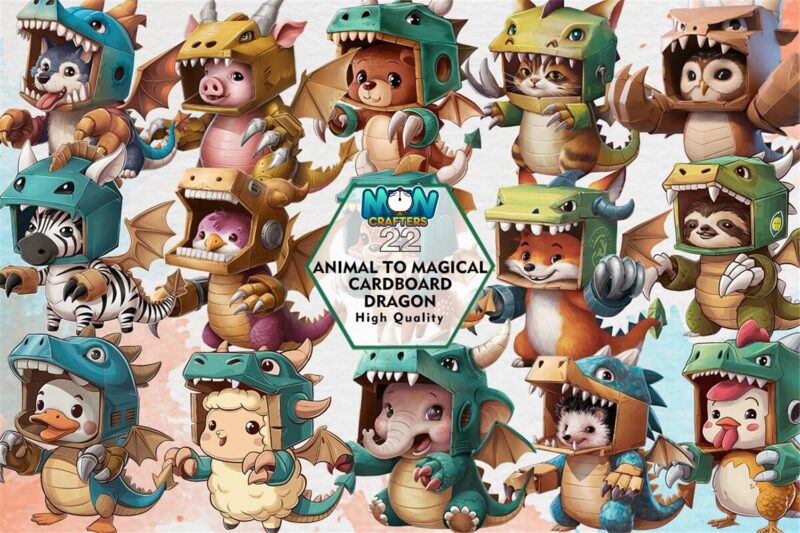 animal-to-magical-cardboard-dragon