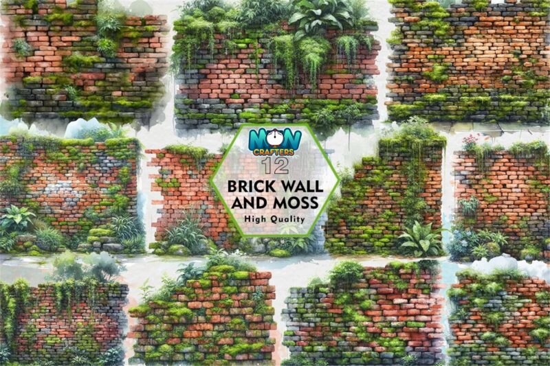 brick-wall-and-moss-sublimation-clipart