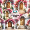 pink-floral-gate-clipart-png-graphics