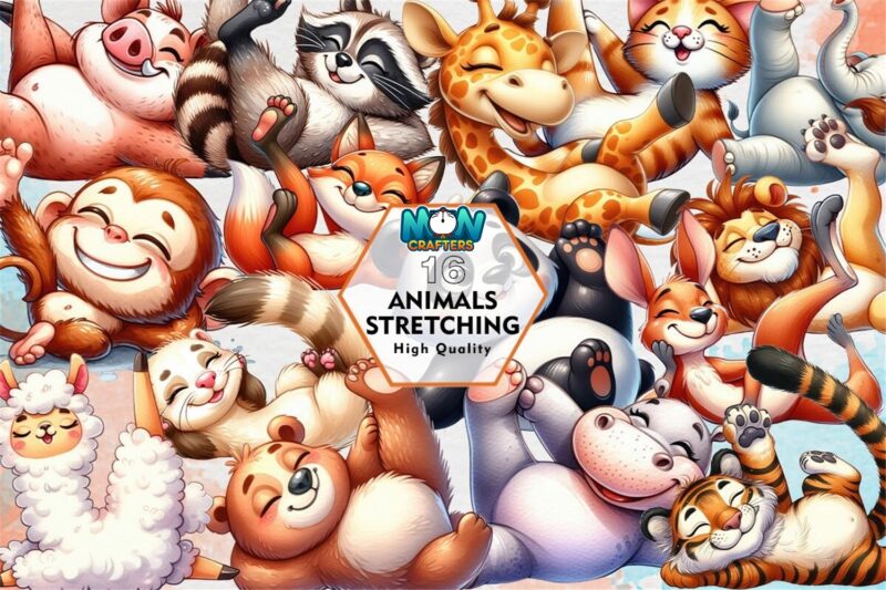animals-stretching-clipart-png-graphics