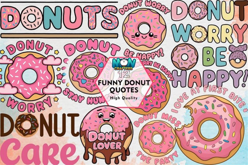 funny-donut-quotes-clipart-png-graphics