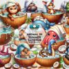 animal-in-summer-bathtub-clipart-png
