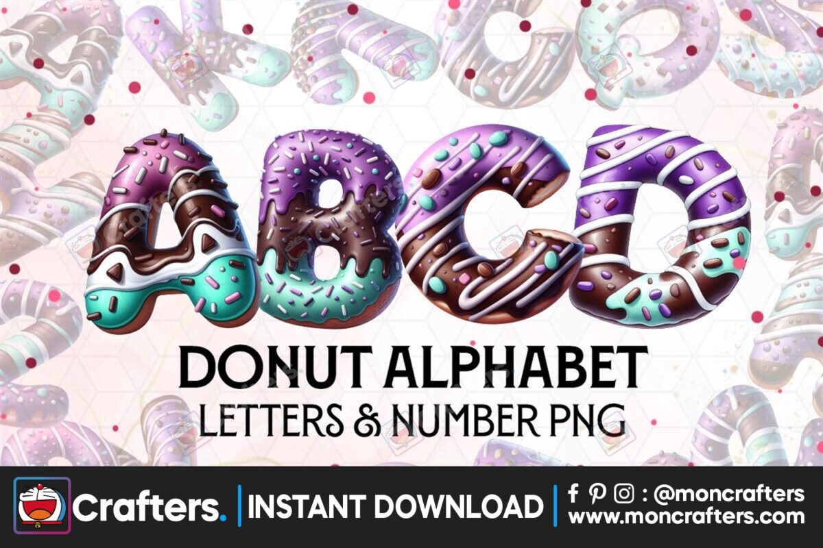 donut-sprinkles-alpha-set-clipart-png