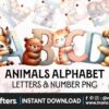 animal-alphabet-sublimation-clipart-png