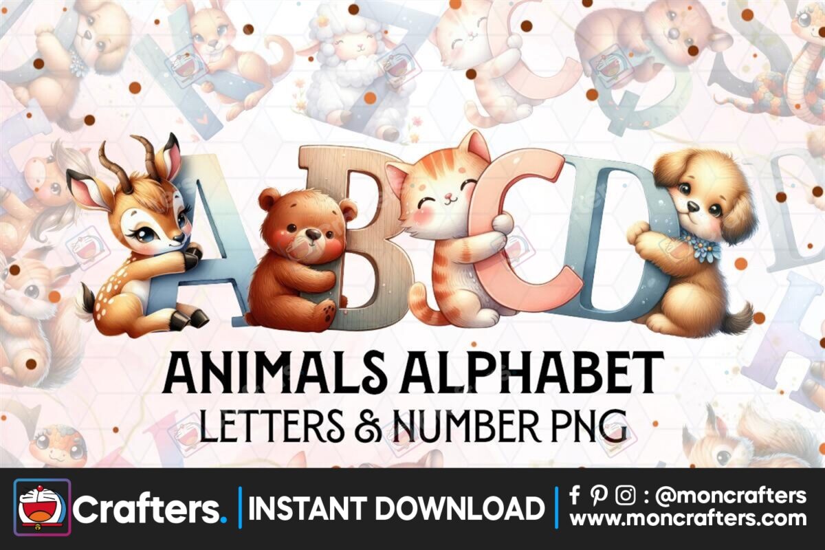 animal-alphabet-sublimation-clipart-png
