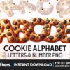 cookie-letters-sublimation-clipart-png