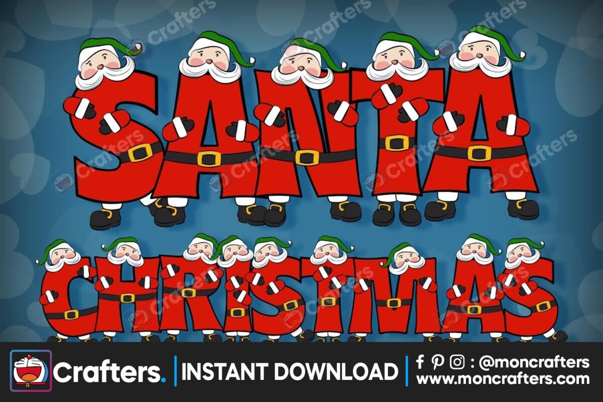 santa-christmas-font
